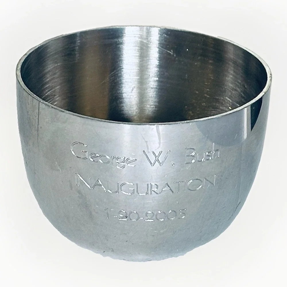 George W Bush 2nd Inauguration Pewter Jefferson Cup 2005 Kirk Stieff P50 Seal